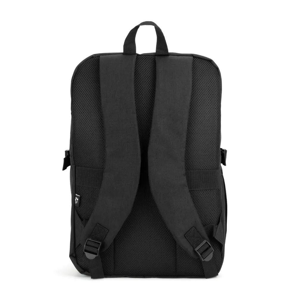 UDINE. Mochila com um compartimento de abertura total em poliéster reciclado 300D de alta densidade (16 )