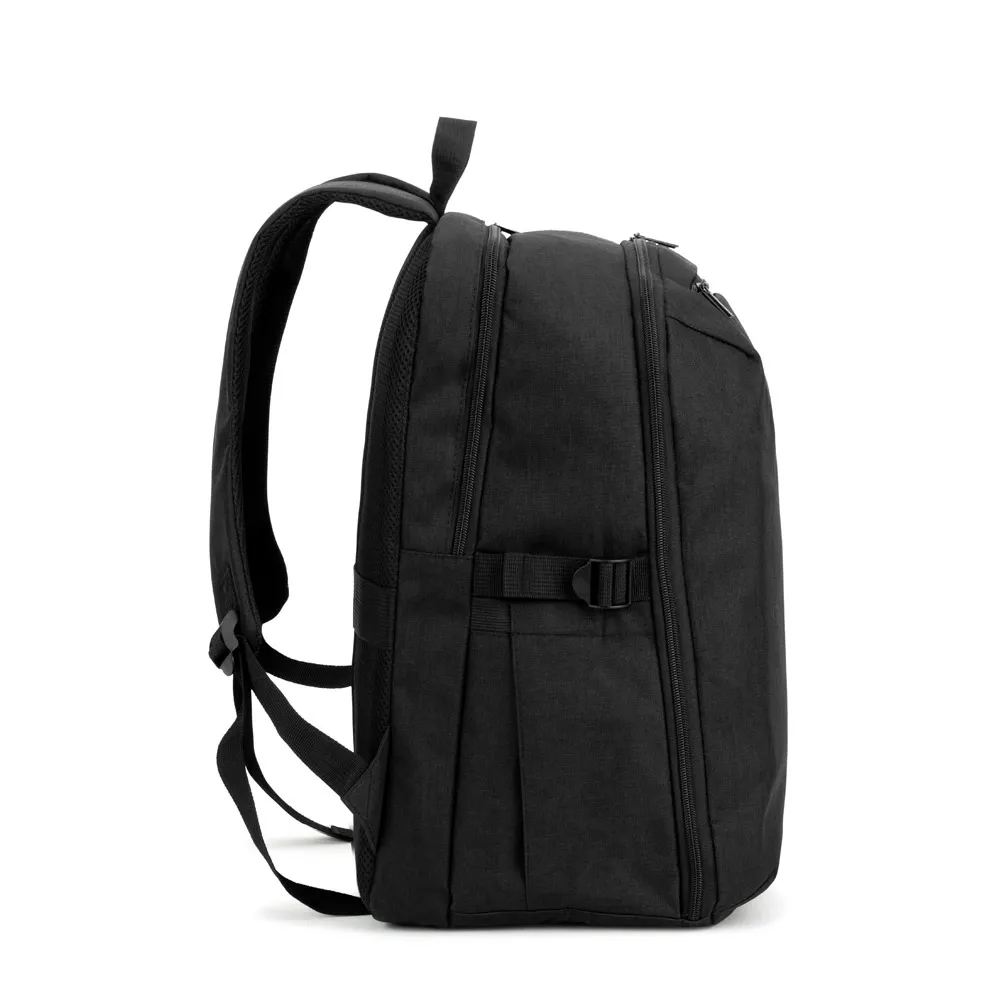 UDINE. Mochila com um compartimento de abertura total em poliéster reciclado 300D de alta densidade (16 )