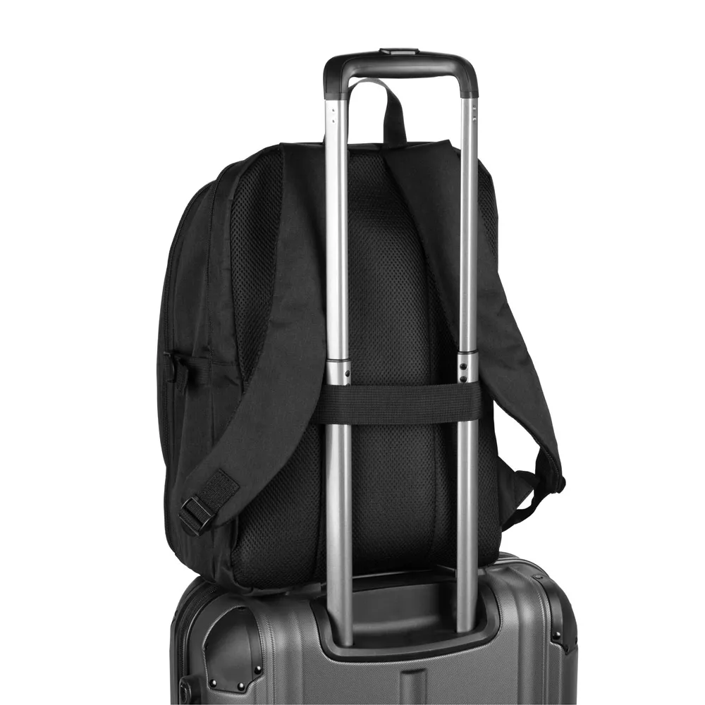 UDINE. Mochila com um compartimento de abertura total em poliéster reciclado 300D de alta densidade (16 )