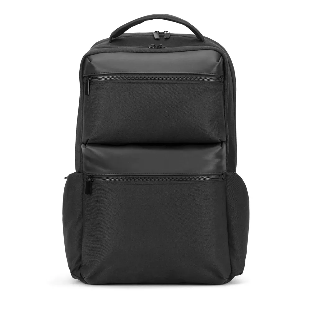 COPENHAGEN. Mochila em twill reciclado resistente à água com dois bolsos frontais de grande dimensão (17 3 )