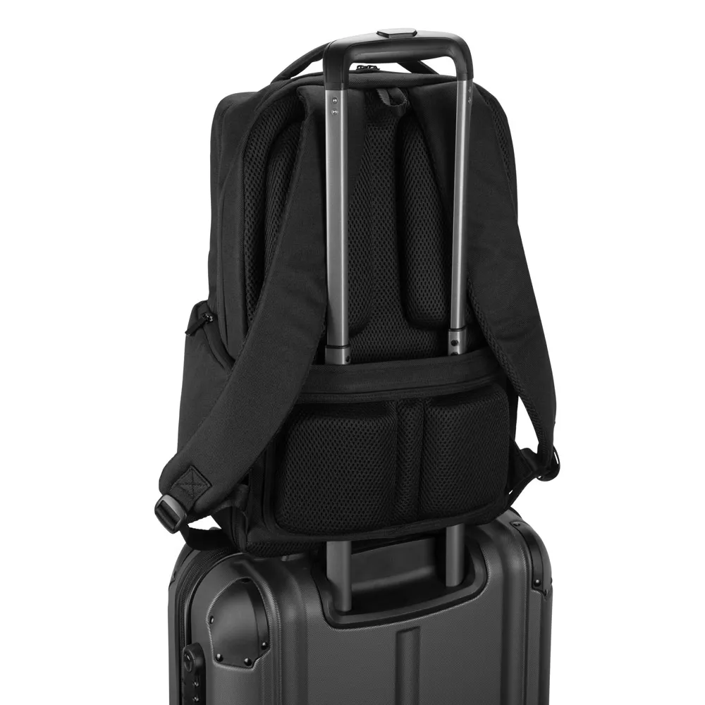 COPENHAGEN. Mochila em twill reciclado resistente à água com dois bolsos frontais de grande dimensão (17 3 )