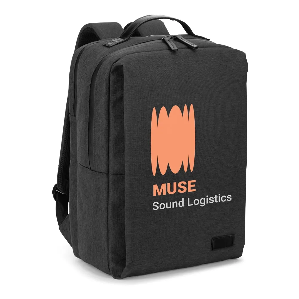 GLASGOW. Mochila para notebook (17 3 ) em poliéster reciclado de alta densidade 600D (20L)