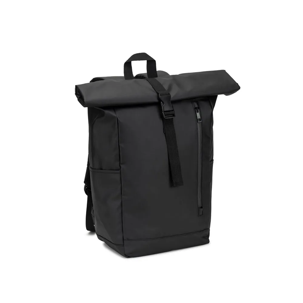 OSASCO BPACK. Mochila  Roll top  com design em sistema de fecho que permite enrolar a parte superior em poliéster reciclado 600D de alta densidade com revestimento resistente á água 20 L