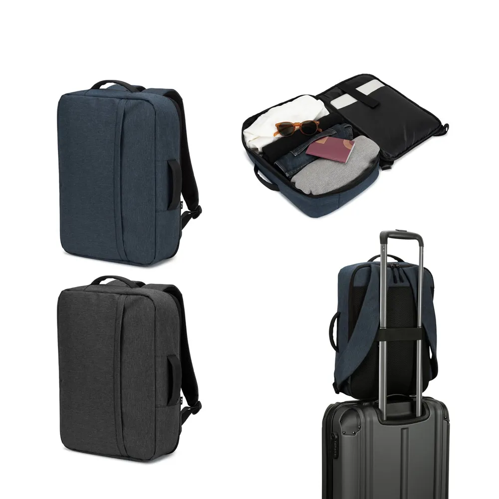 NIAMEY. Mochila para notebook 15 6  em poliéster reciclado 300D de alta densidade 15 L