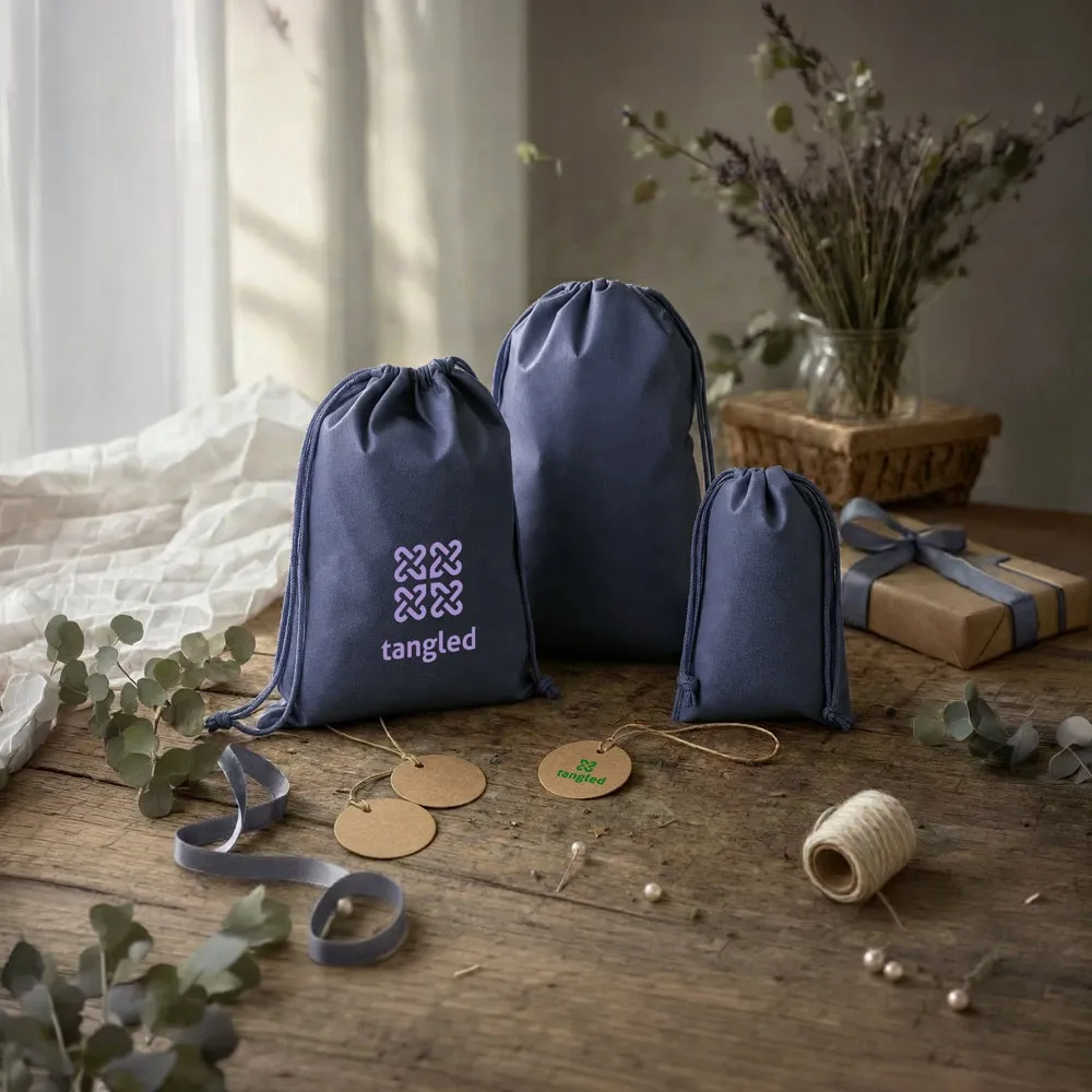 GIFT BAG L. Sacola grande em non-woven (60 g/m²) termo-selada