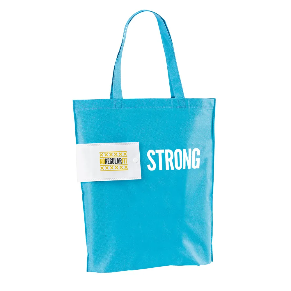 COVENT. Sacola dobrável em non-woven (80 g/m²) com alças