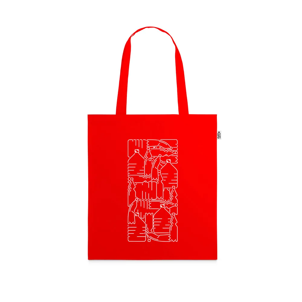 MAPUTO. Sacola 100% poliéster reciclado 190T com alças