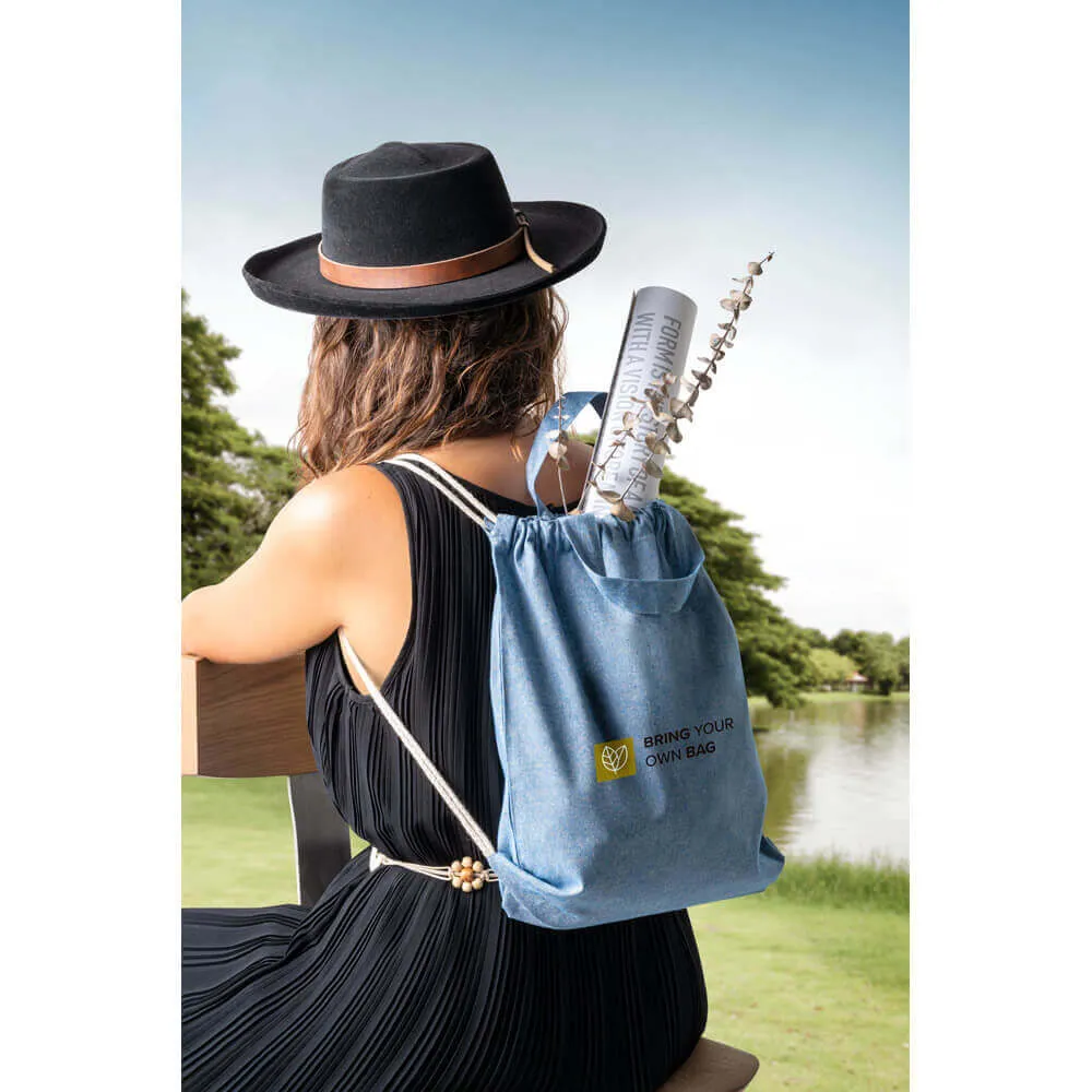 Sacola Ecológica Tipo Mochila 34 x 41 cm