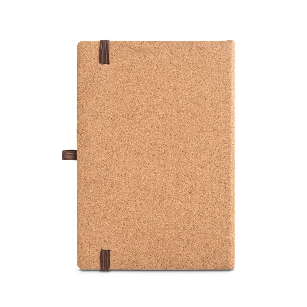 ORWELL. Caderno A5 de capa dura em folha de bambu e cortiça com 160 páginas pautadas