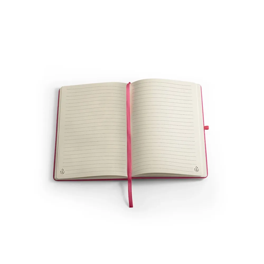 ANNE. Caderno A5 de capa dura em PET 100% reciclado com 160 páginas pautadas recicladas