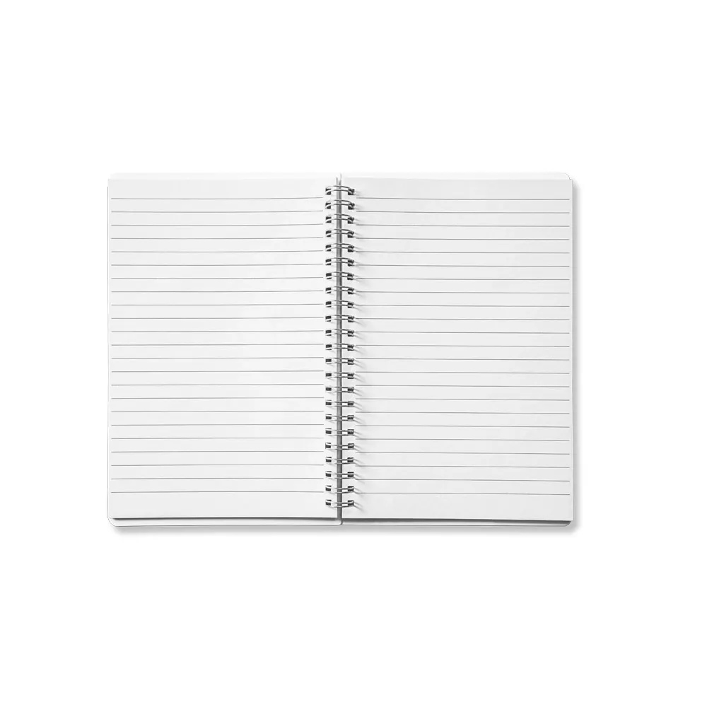 COBEN. Caderno A5 em PP com tratamento antibacteriano com 160 páginas pautadas recicladas