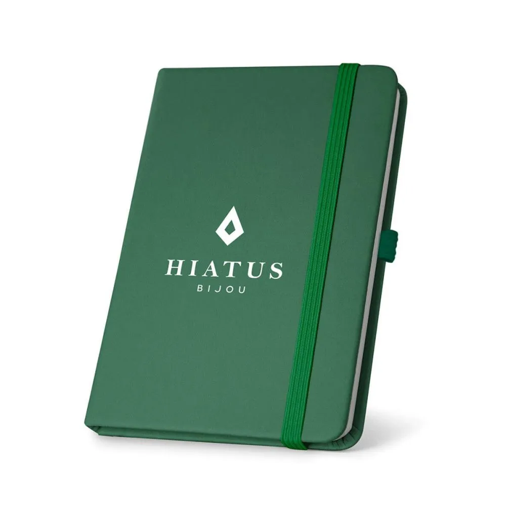 Caderneta tipo Moleskine Personalizada 14 x 21 cm