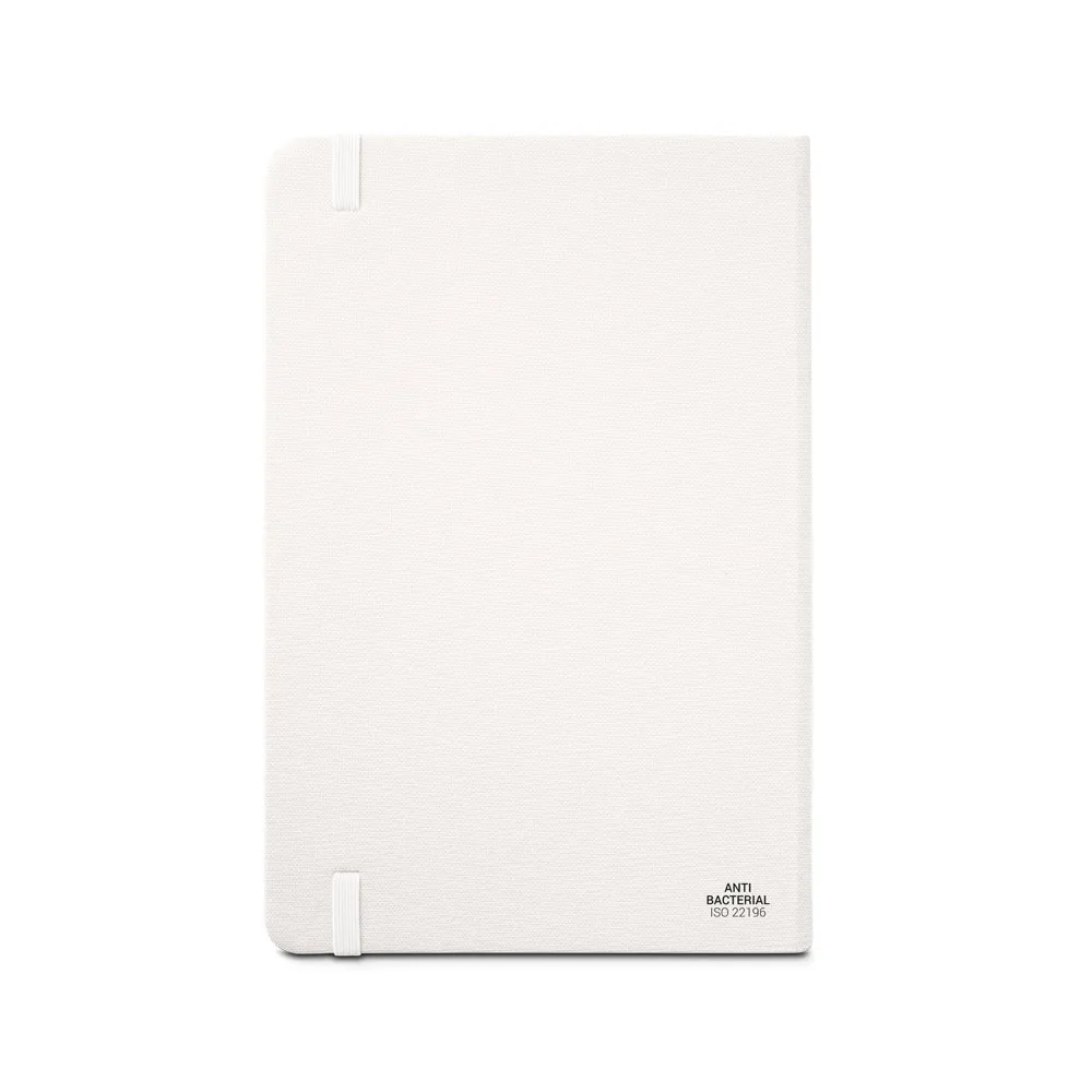 MONDRIAN. Caderno A5 em PET 100% reciclado com tratamento antibacteriano com 160 páginas pautadas