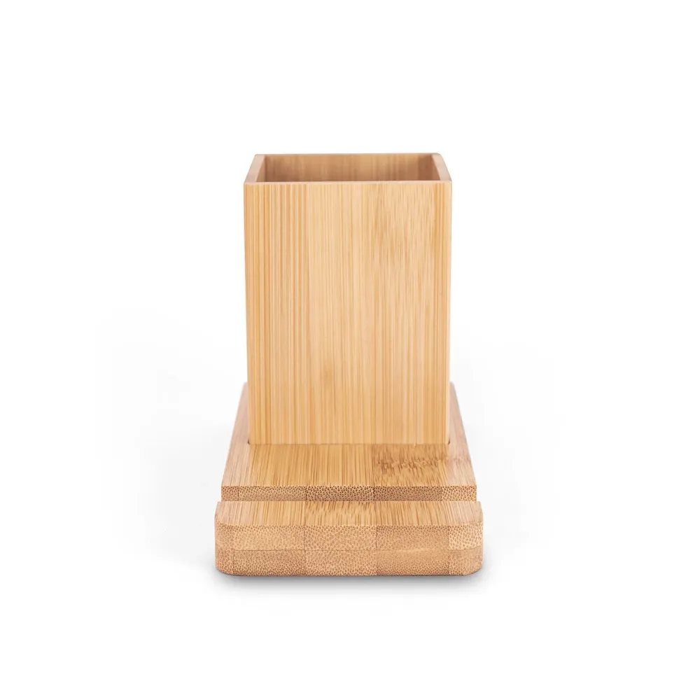 ERWIN. Conjunto de secretária com suporte para celular e copo