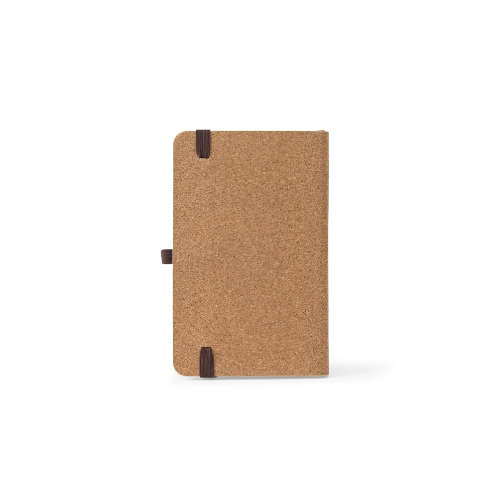 ORWELL POCKET. Caderno de bolso de capa dura em folha de bambu e cortiça com 160 páginas pautadas