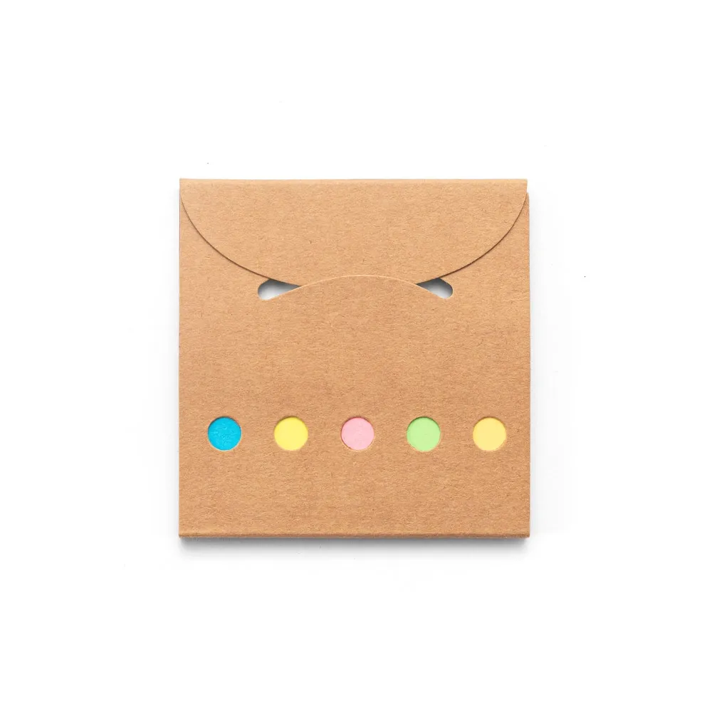 AINSLEY. Conjunto para escritório, em papel 100% reciclado, com 6 blocos adesivados