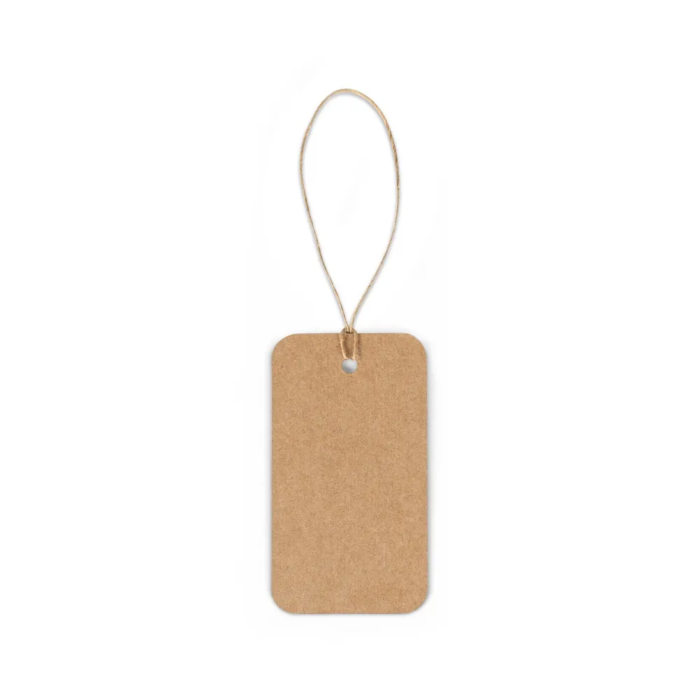 LABEL RECTANGULAR. Etiqueta em papel 100% reciclado (700 g/m²) com formato retangular