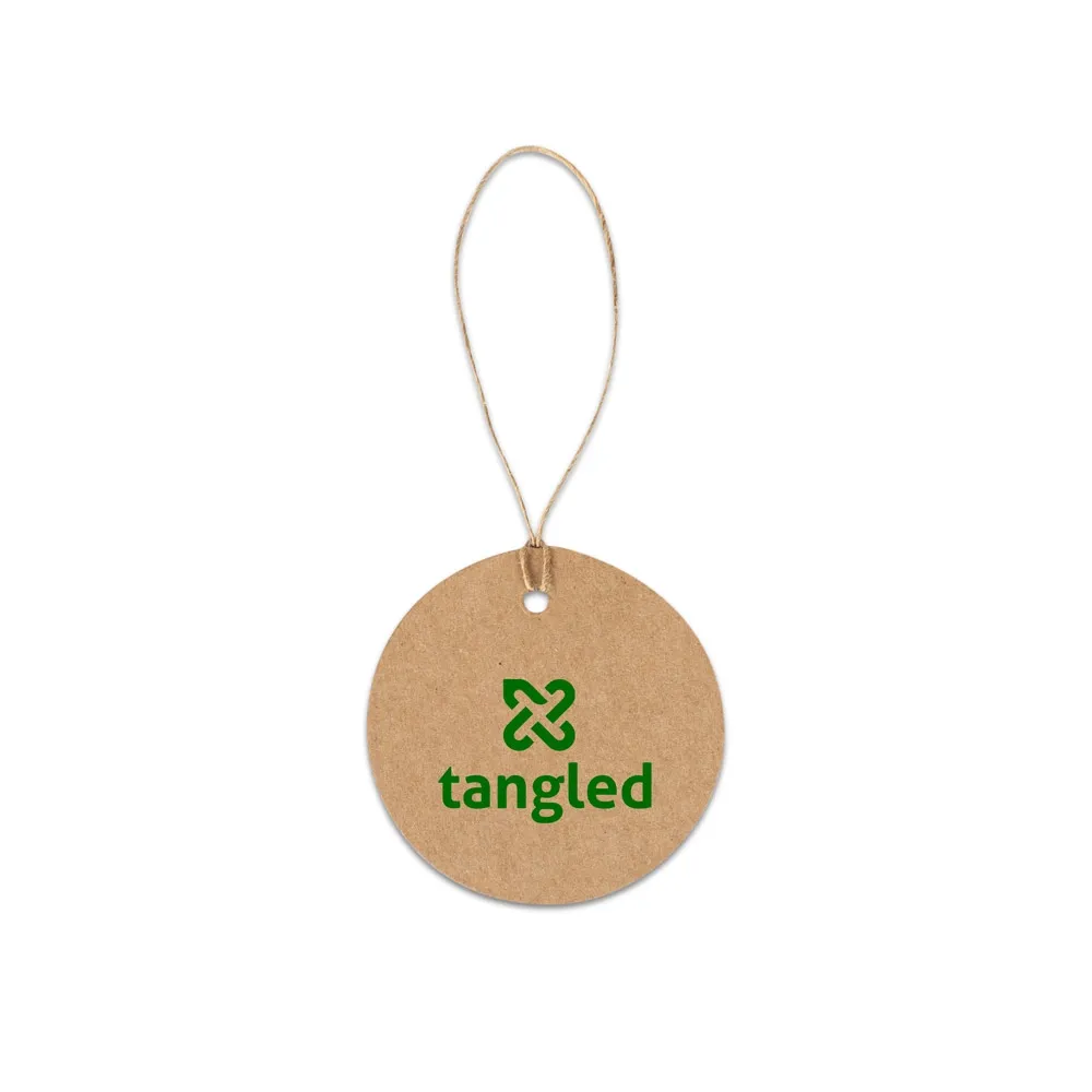 LABEL ROUND. Etiqueta em papel 100% reciclado (700 g/m²) com formato circular