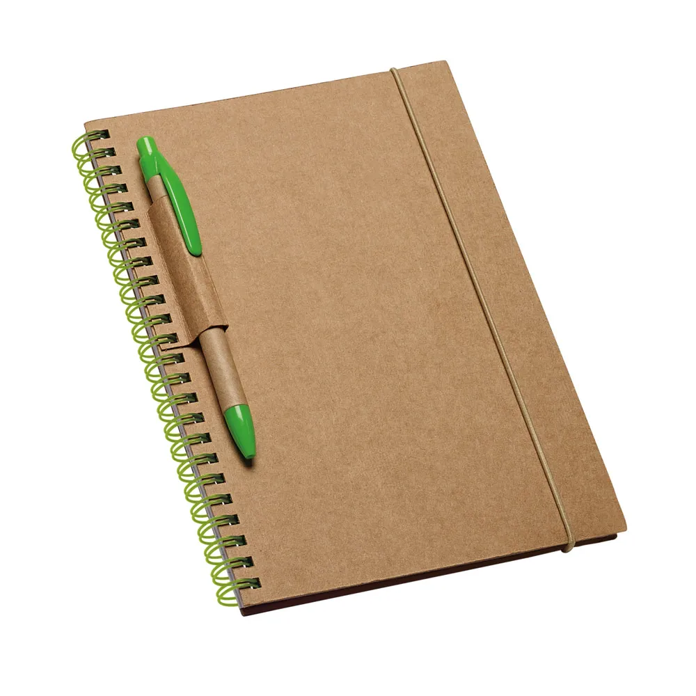 Caderno Ecológico com Porta Caneta