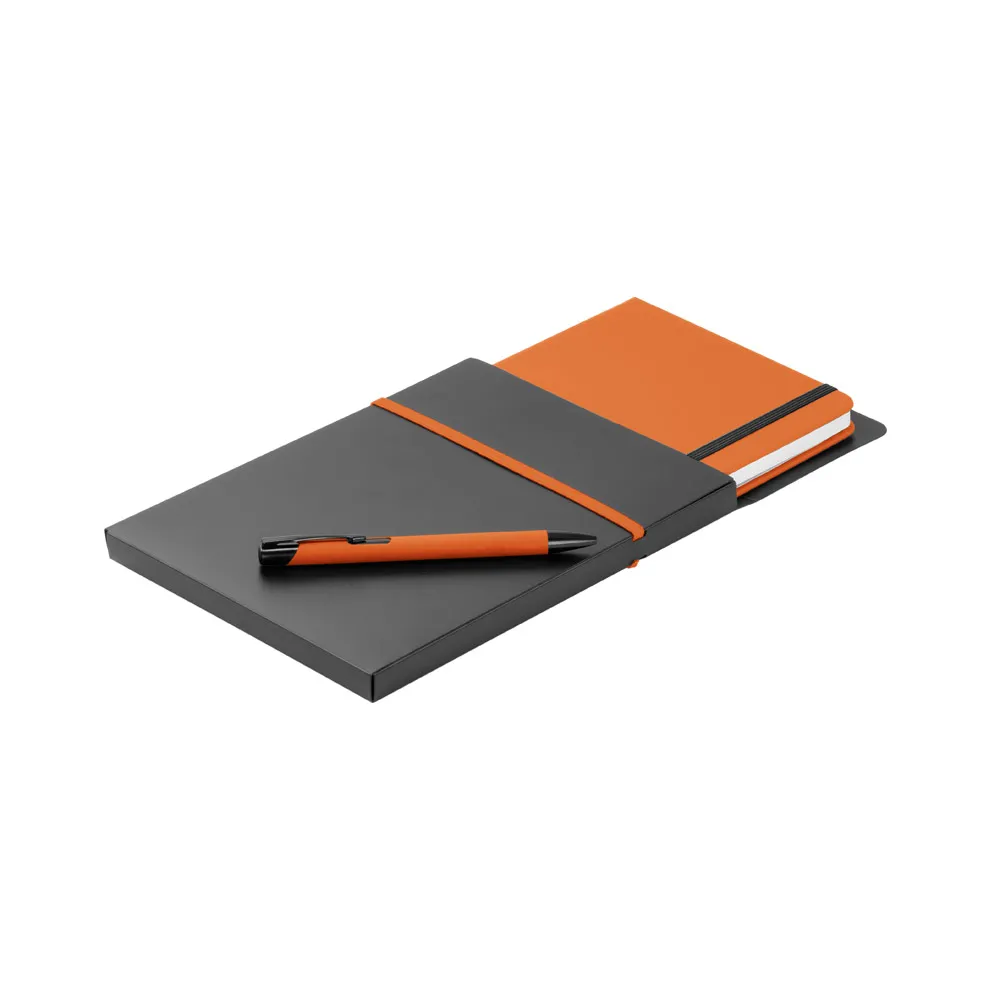 SHAW. Conjunto de caderno A5 e esferográfica