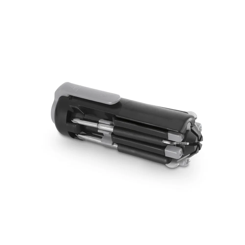 GABRO. Conjunto de ferramentas em ABS com 6 LEDs e 5 pontas