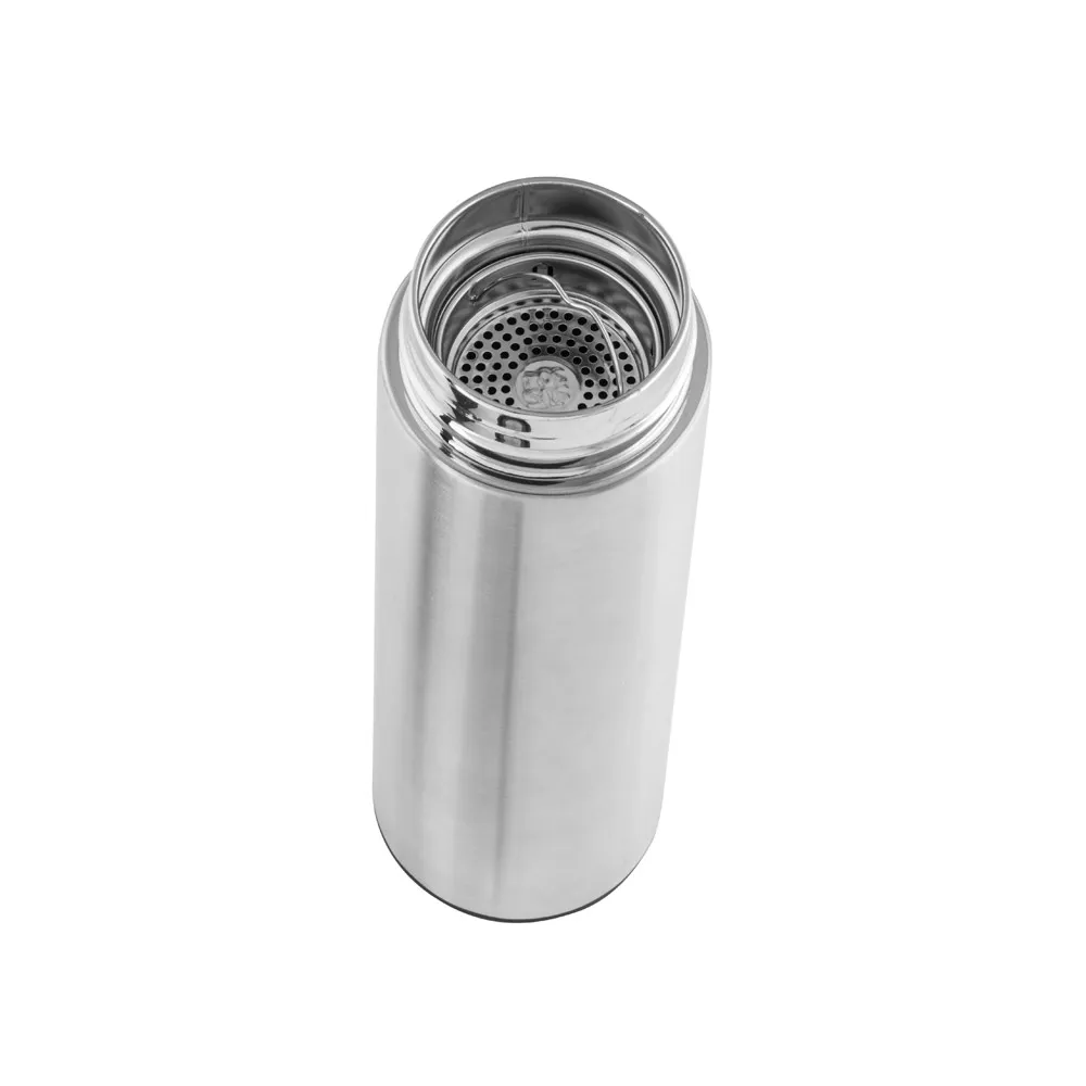 ROSSI. Garrafa em aço inox de parede dupla térmica, isolada a vácuo 450 mL