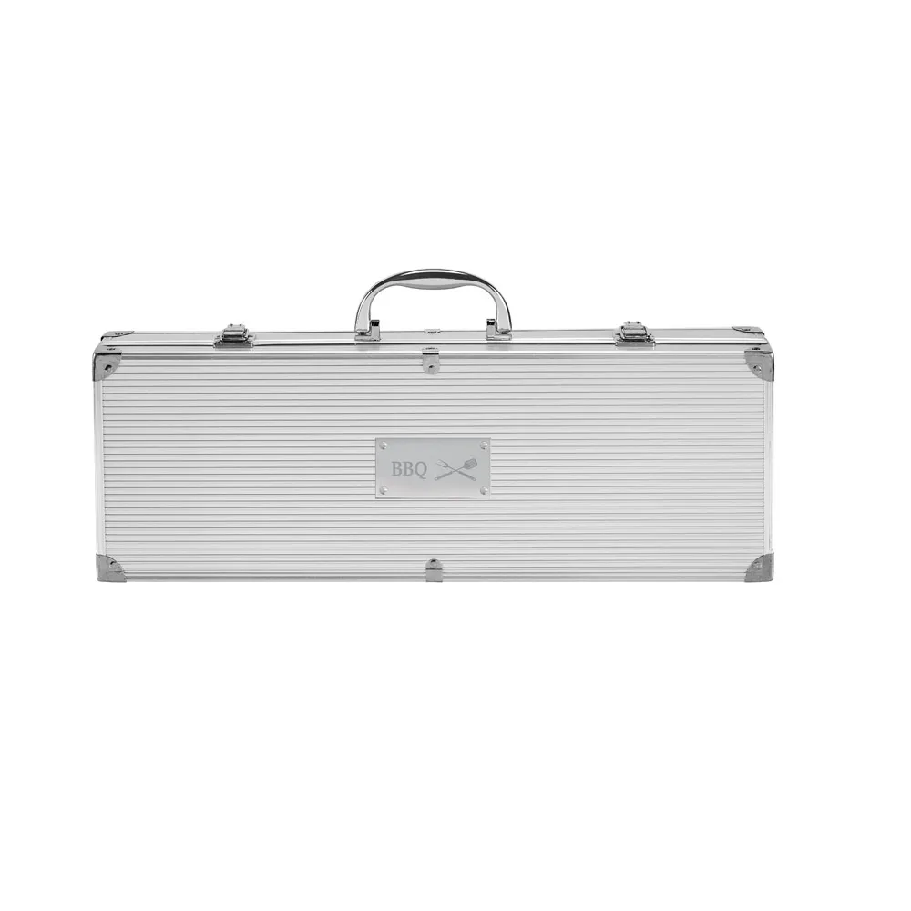 ANNATTO. Kit churrasco em estojo de alumínio