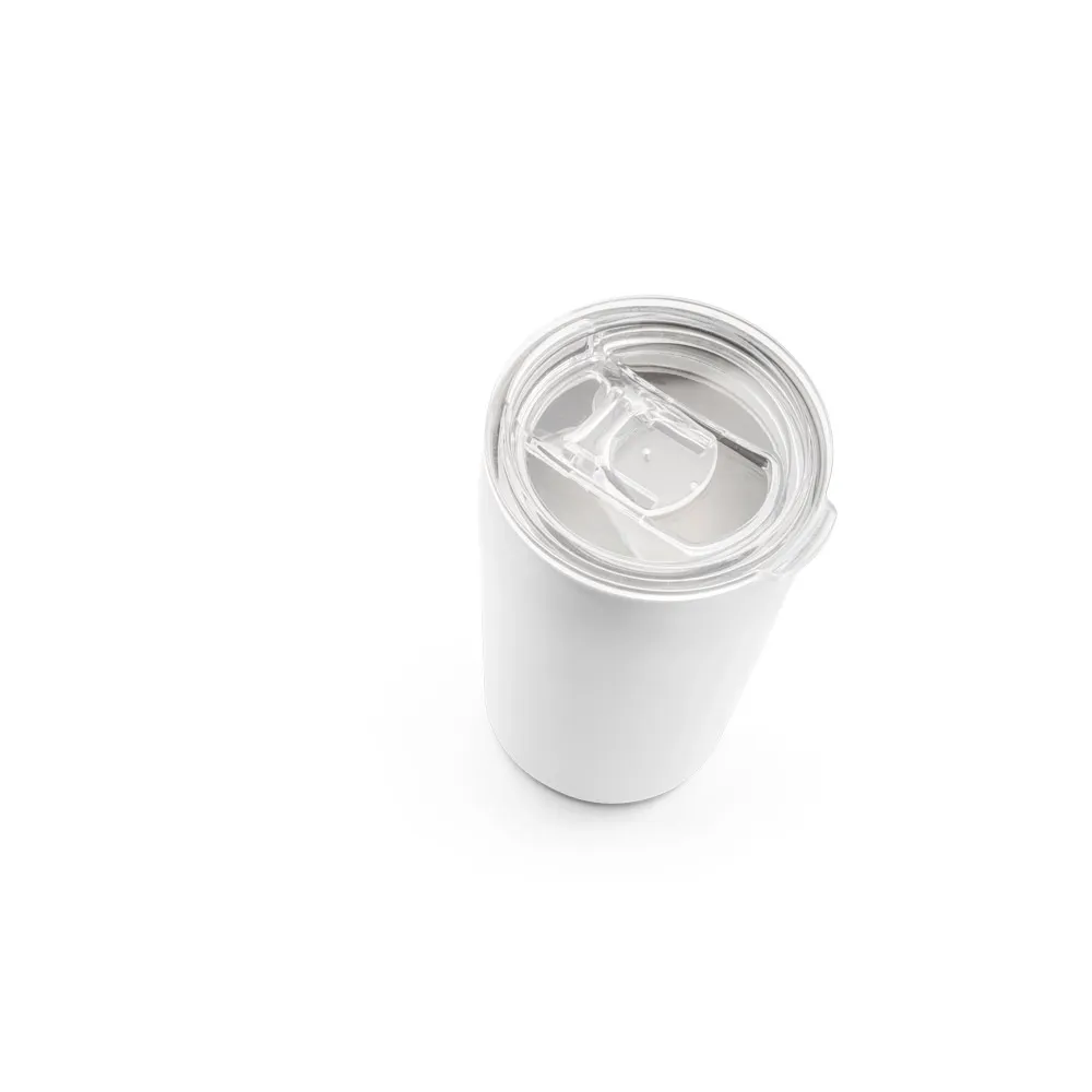 SLIDER. Copo de viagem para sublimação em aço inox de parede dupla térmica, isolada a vácuo 380 mL