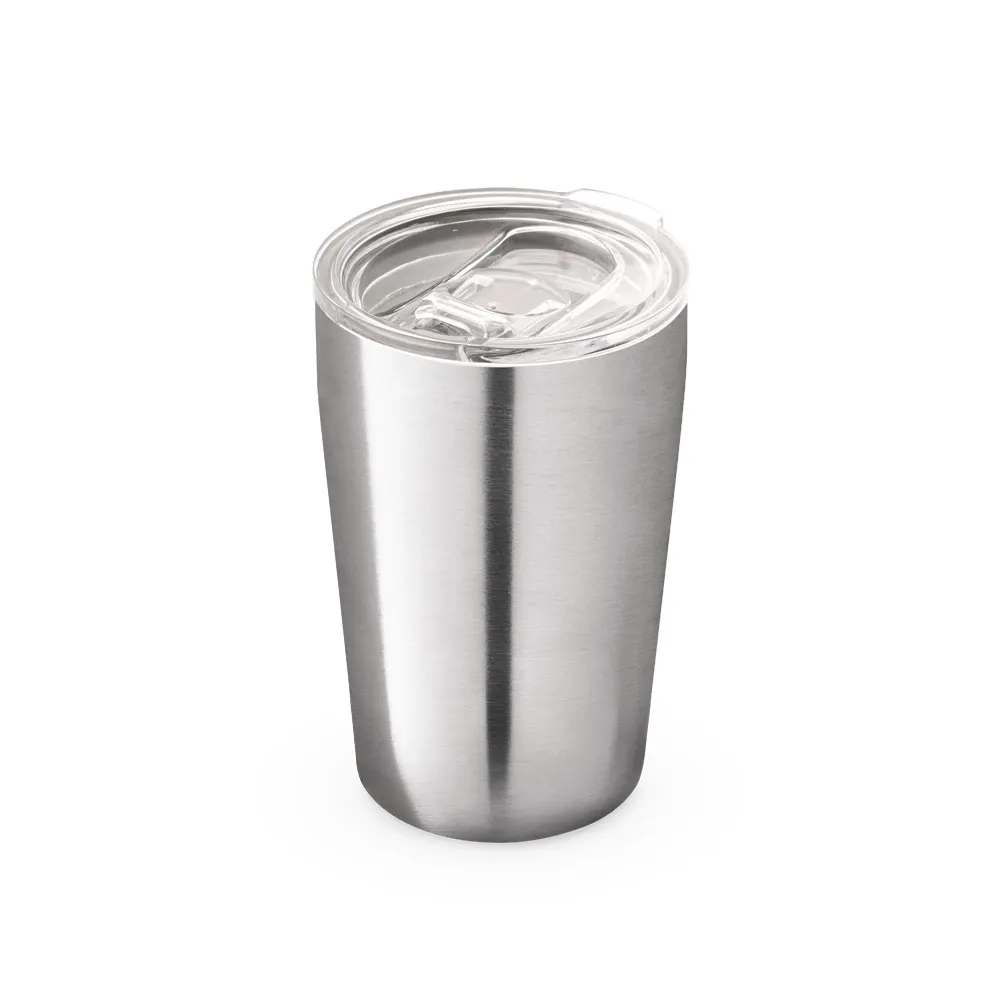 SLIDER. Copo de viagem para sublimação em aço inox de parede dupla térmica, isolada a vácuo 380 mL