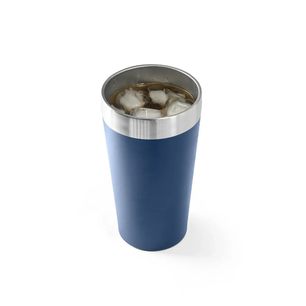 HALPERT. Copo de viagem em aço inox térmico, com parede dupla isolada a vácuo 540 mL