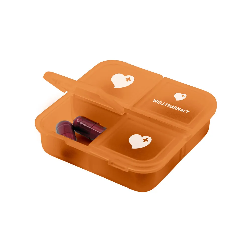 ROBERTS. Porta comprimidos com 4 divisórias