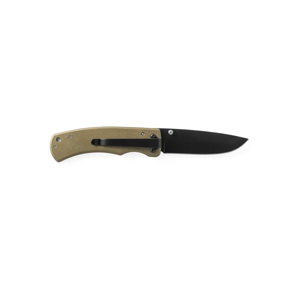 ALICK II. Canivete em aço inox e metal com fecho de segurança