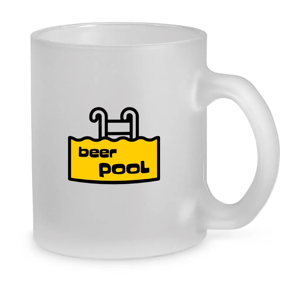 KENNY M. Caneca em vidro com efeito fosco (530 mL)