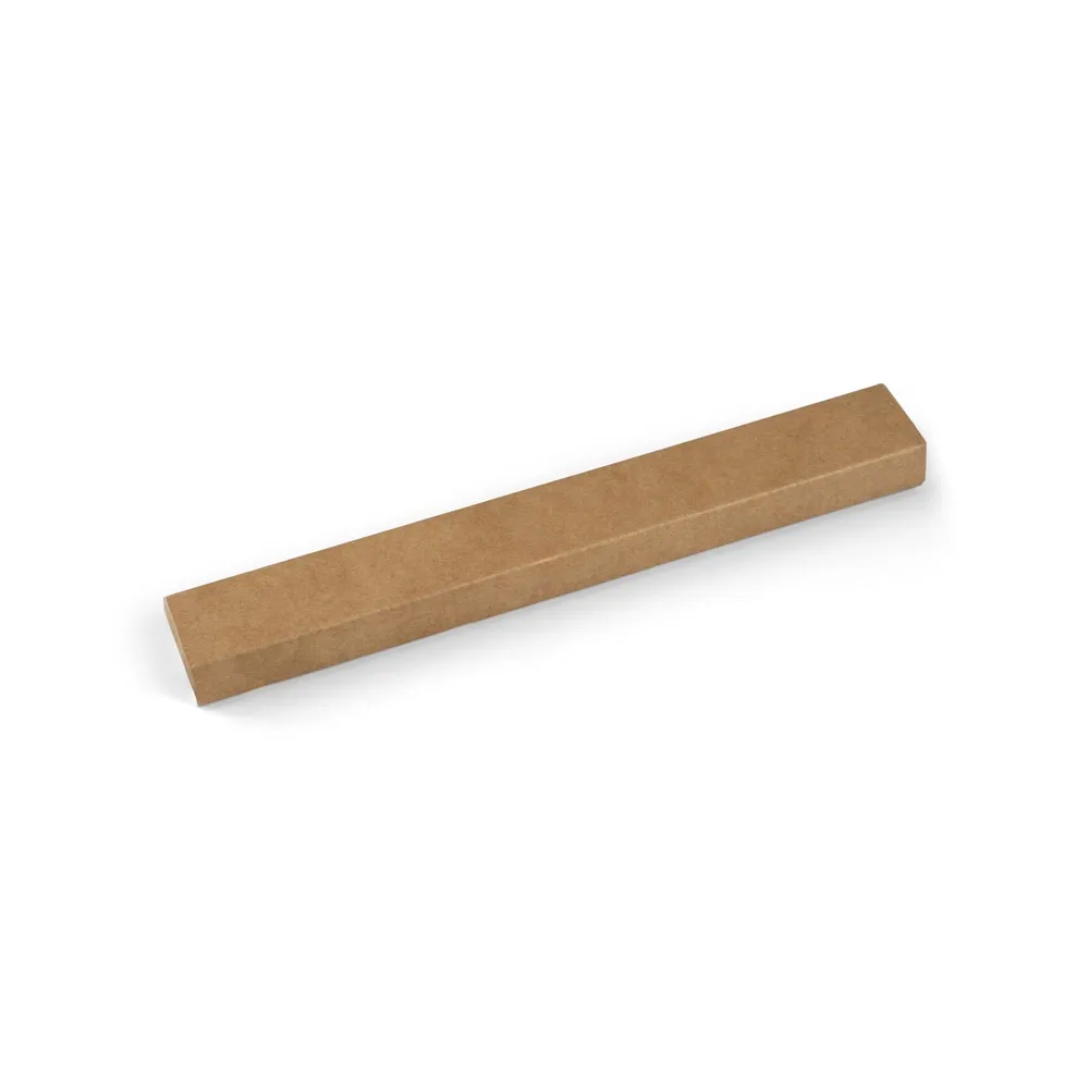 MOJO. Kit churrasco em caixa presente de papel kraft reciclado com 2 utensílios em aço inox e bambu