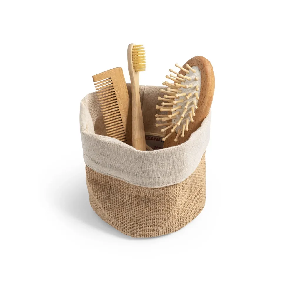 DUCASSE. Sacola em juta e algodão