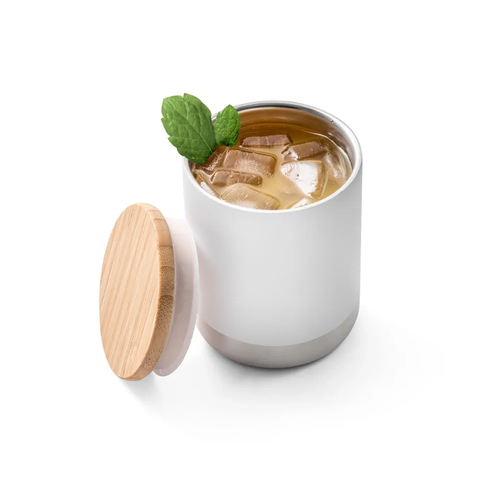 NORRE TUMBLER. Copo de viagem em aço inox, térmico com parede dupla isolada a vácuo 370 mL