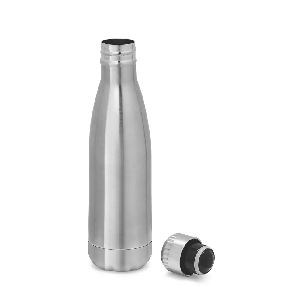 AMORTI. Garrafa térmica para sublimação em aço inox, de parede dupla isolada a vácuo (510 mL)