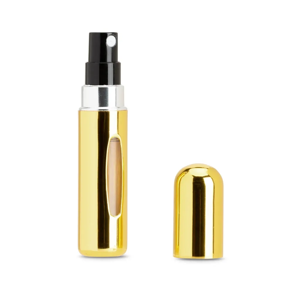 LINDEN. Borrifador de perfume recarregável em alumínio, concebido para um reabastecimento fácil