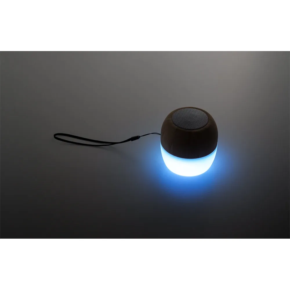 KALAM. Caixa de som portátil em bambu e PP com microfone e autonomia de 2h