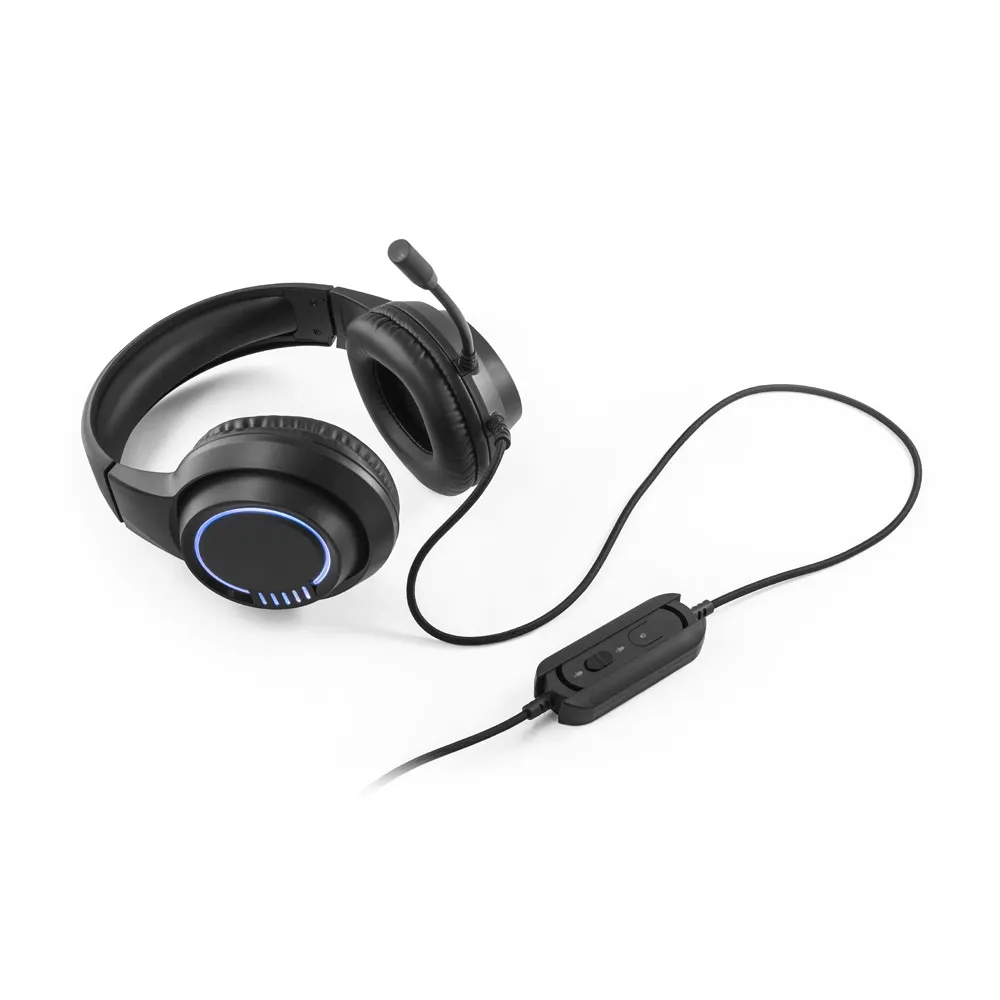 THORNE HEADSET RGB. Fones de ouvido para jogos com microfone de alta qualidade incorporado com luzes RGB