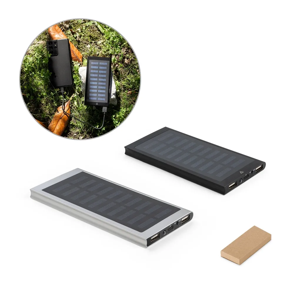 CLERK. Bateria portátil em alumínio 100% reciclado 8 000 mAh