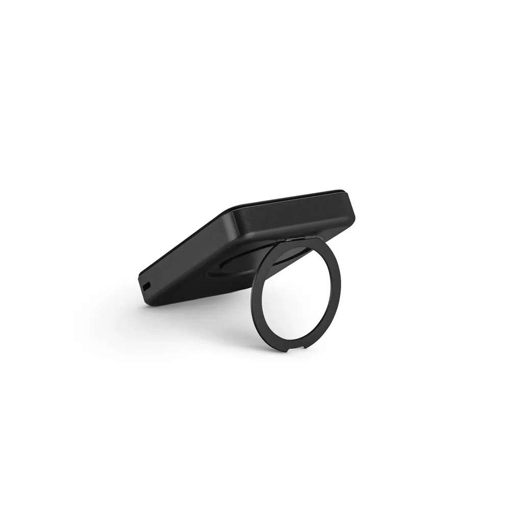 WARSHEL 10. Bateria portátil magnética em ABS 100% reciclado com suporte, carregador por indução (wireless) super-rápido 15W e capacidade de 10 000 mAh