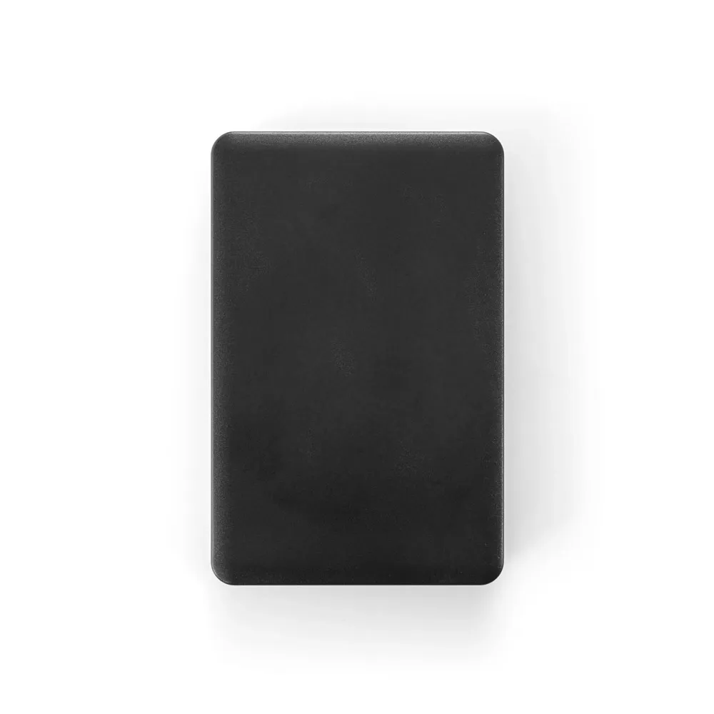 LATTES. Bateria portátil em ABS 100% reciclado, com cabo integrado e capacidade de 10 000 mAh