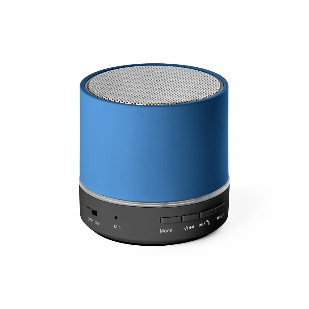 RE-PEREY. Caixa de som portátil em ABS 100% reciclado com microfone e autonomia de 4h30