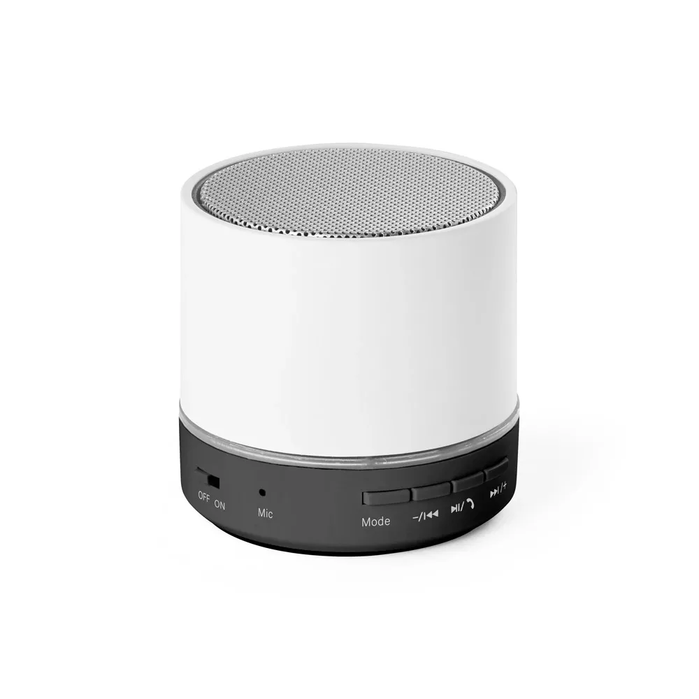 RE-PEREY. Caixa de som portátil em ABS 100% reciclado com microfone e autonomia de 4h30