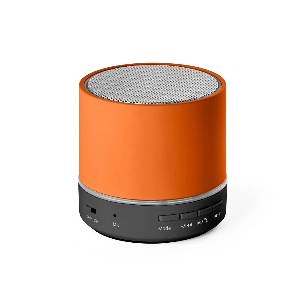 RE-PEREY. Caixa de som portátil em ABS 100% reciclado com microfone e autonomia de 4h30