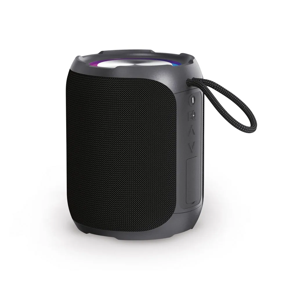 AVICENNA. Caixa de som em ABS 100% reciclado à prova de água com classificação IPX6 2 600 mAh