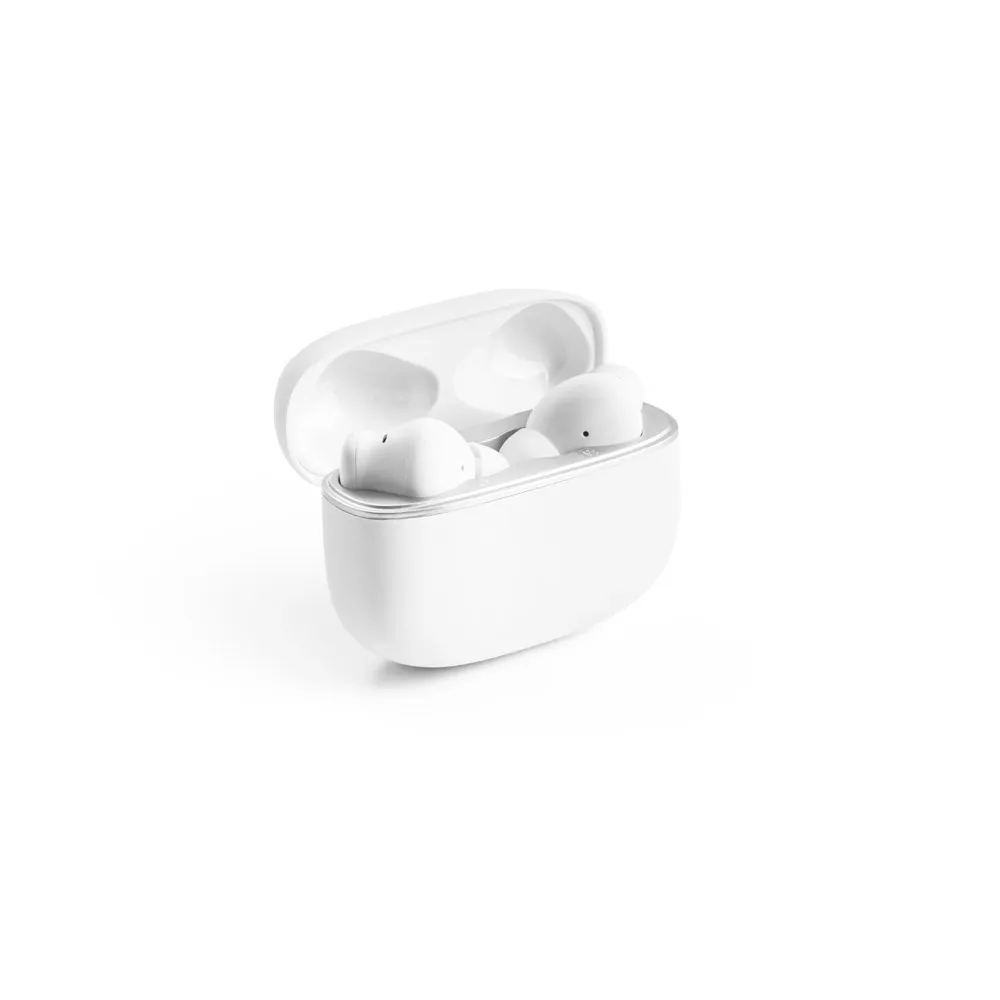 CAUBY. Fones de ouvido wireless em ABS 100% reciclado, com ANC e autonomia de 7h
