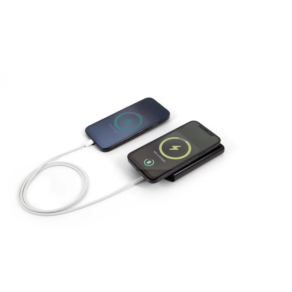 WRIGHT 10. Bateria portátil magnética com carregamento super-rápido em alumínio reciclado e ABS reciclado (10 000 mAh)