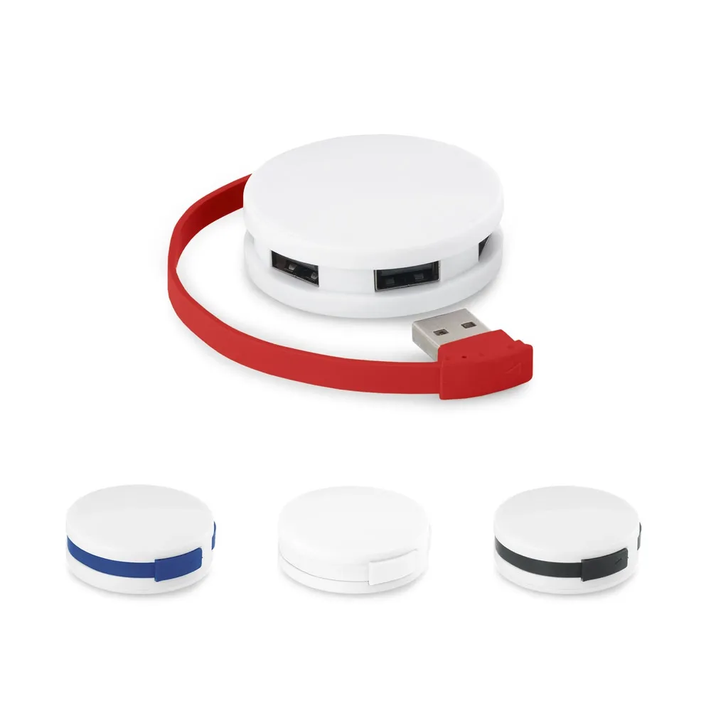 GARDNER. Hub USB 2 0 em ABS com 4 portas
